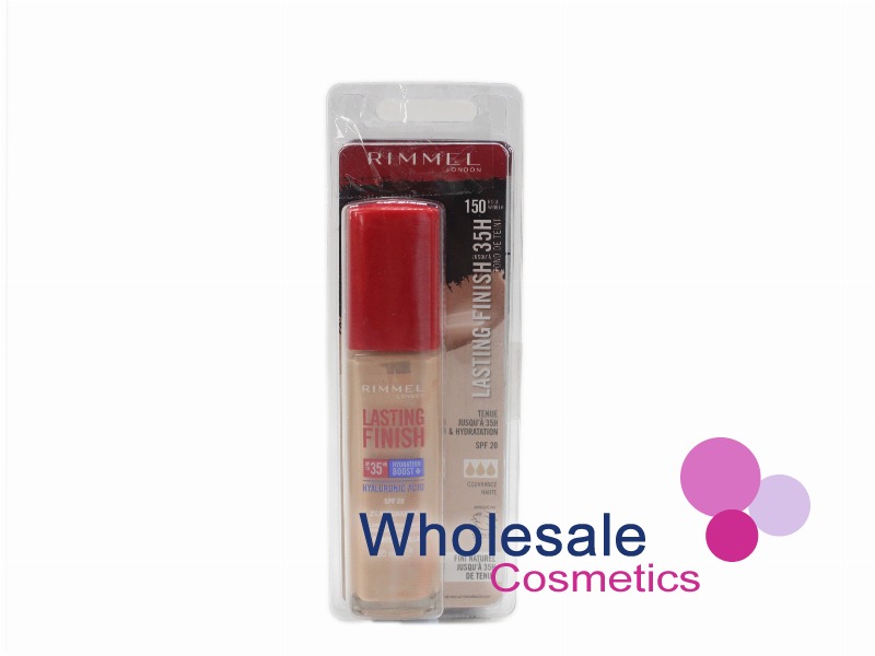 6 x Rimmel Lasting Finish 35Hr Foundation With Hydration Boost - 150  ROSE VANILLA